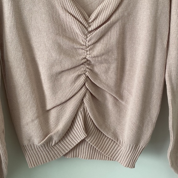 NEW Blush Light Sweater w/ Ruched - Picture 3 of 5